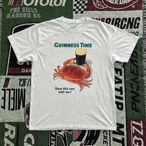 Guinness Time Crab T Shirt A Fun Casual Tee With A Playful Design